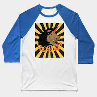 Burning Horse Out Of Flames Baseball T-Shirt